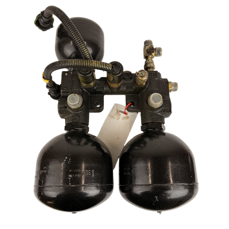 Ventilhus med ackumulator